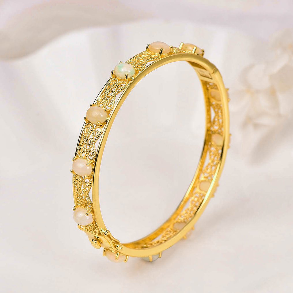 Zonder Minimumprijs - Armband Zilver - Opal - Certified #3.2