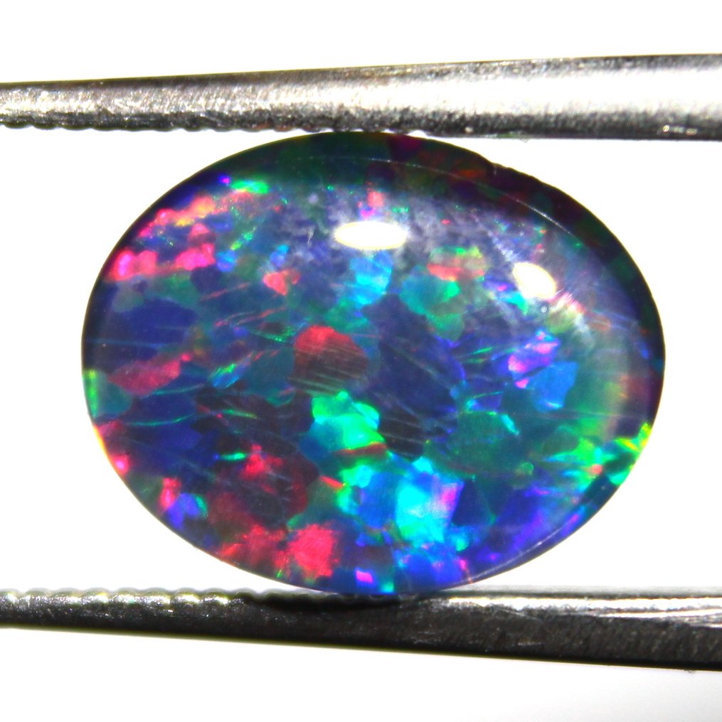 澳大利亚高品质欧泊三层结构，克拉数2.00 弧面形 - 高度: 10 mm - 宽度: 8 mm- 0.4 g #3.2