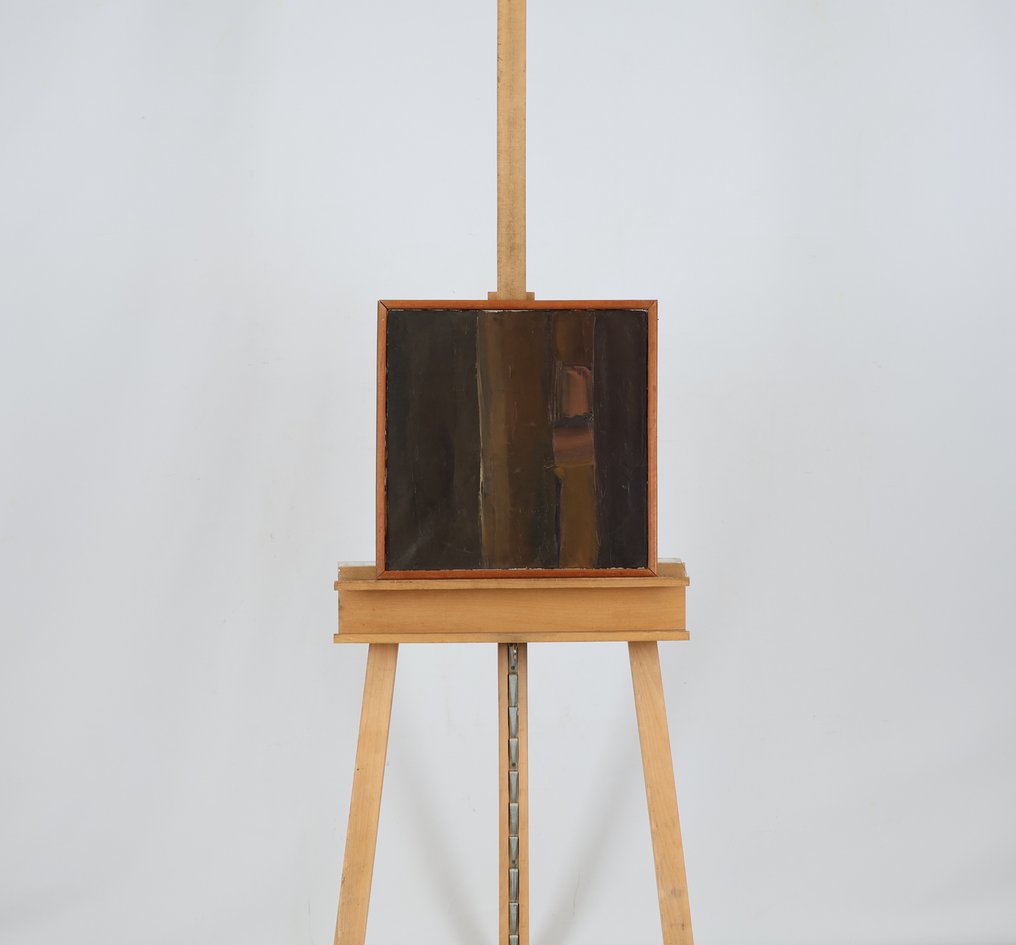 Willem Adams (1937-2022) - Landschap in bruin #1.0