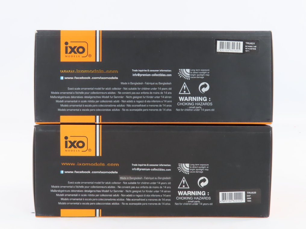 IXO Models 0轨, 1:43 - TRU020/TRU031 - 模型火车车辆 (2) - 斯堪尼亚 140 V8 货车和 DAF 2600 1965 #4.3