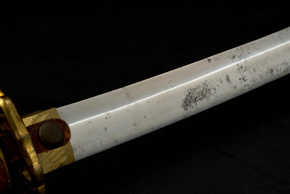 剑 - 刀 - 濃州関住一文字源天秀鍛之(濃州関住一文字源天秀鍛之)——日本帝国陆军刀 - 日本 #2.1