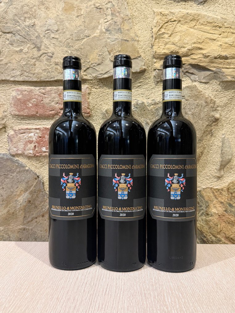 2020 Ciacci Piccolomini d'Aragona - 蒙达奇诺·布鲁奈罗 DOCG - 3 Bottles (0.75L) #1.0