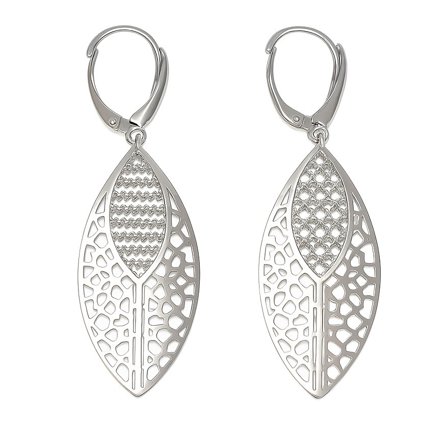 没有保留价 - 耳环 - 18K包金 白金 #1.0