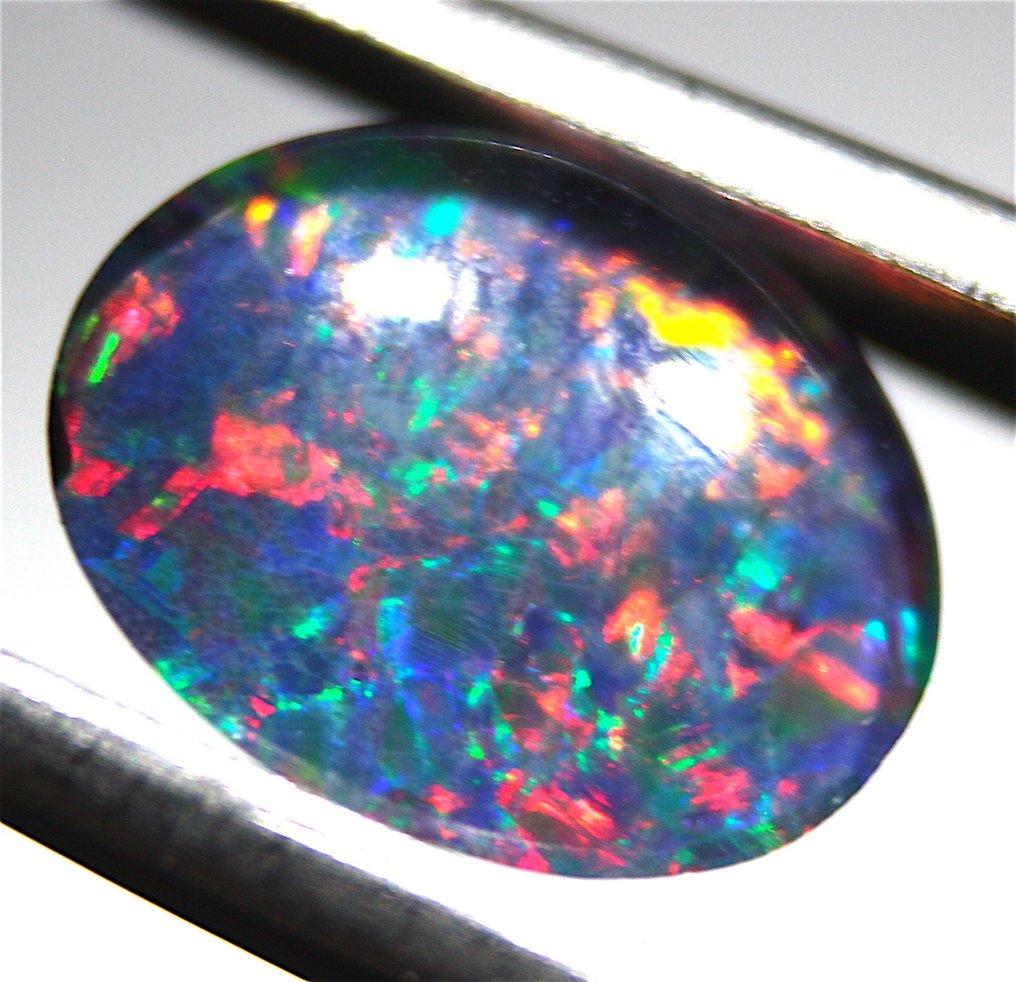 1.75克拉高品质澳大利亚欧泊三重层 弧面形 - 高度: 10 mm - 宽度: 8 mm- 0.35 g #1.0