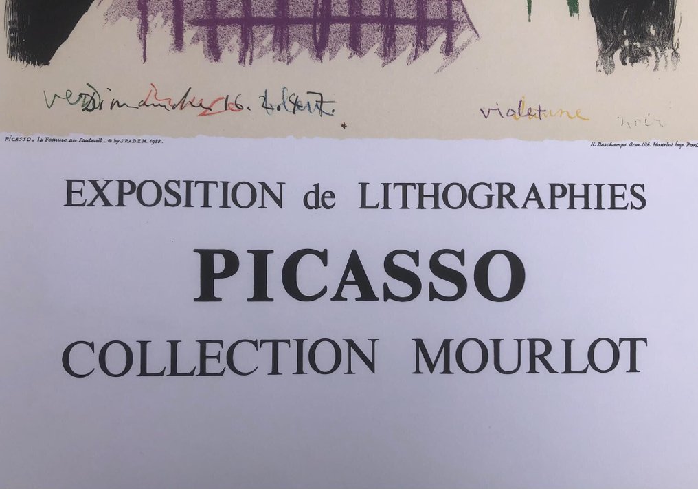 Pablo Picasso - Mourlot - Exposition de lithographies, Picasso, collection Mourlot - Δεκαετία του 1980 #2.1