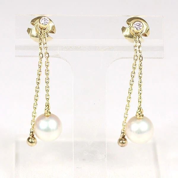 Mikimoto - Orecchini - 14 carati Oro giallo Perla - Perla Mikimoto #1.0