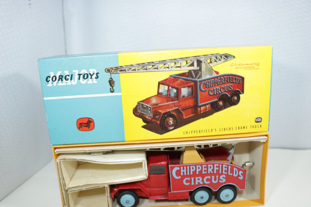 Corgi 1:43 - Φορτηγό μοντελισμού - Corgi Toys 1121 Chipperfields Circus Crane, Boxed #3.2