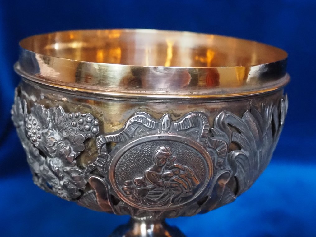 Baroque style Ciborium - .950 silver - 1850-1900 - 30 cm  #3.2
