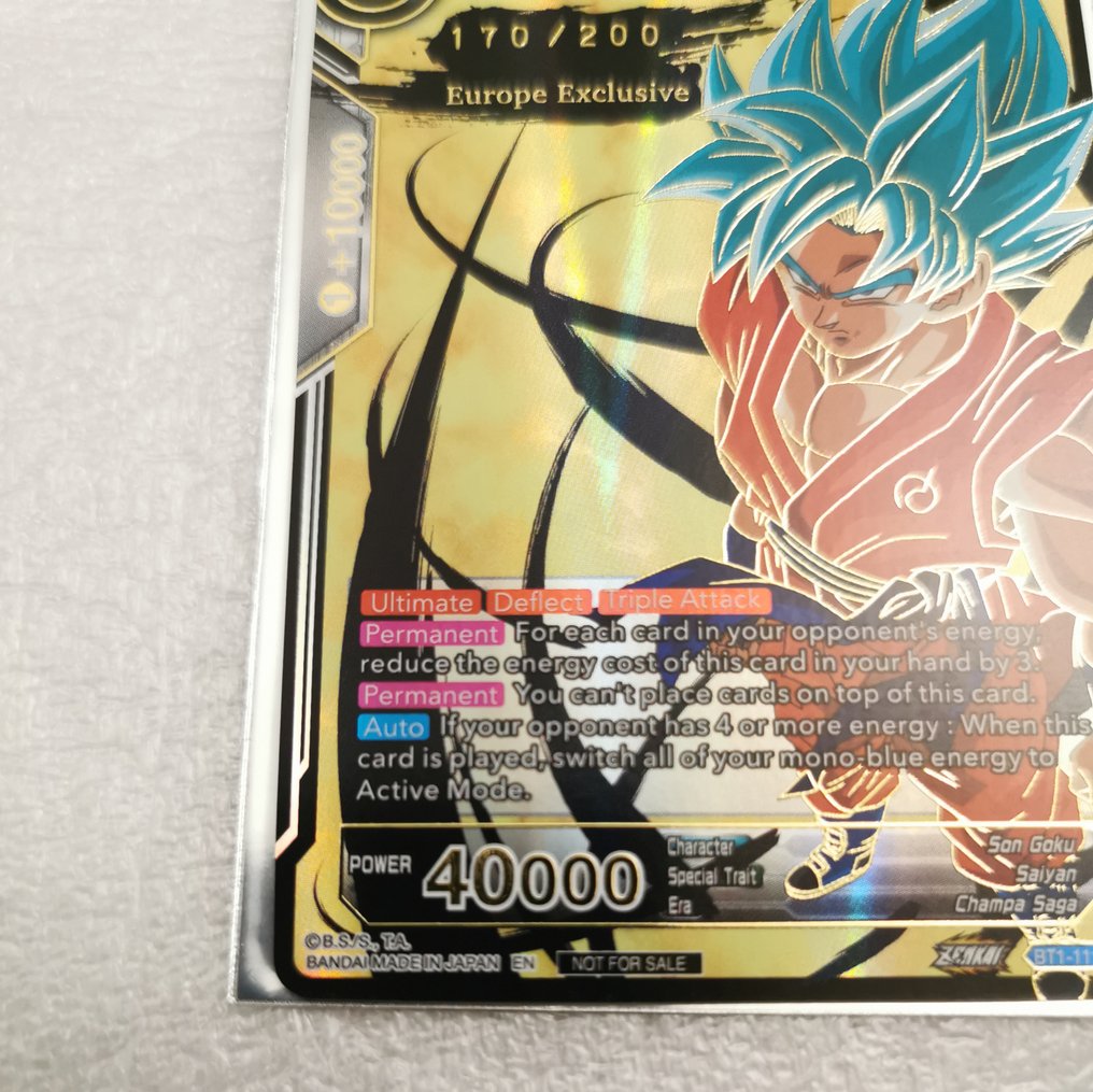 Bandai - 1 Card - Dragon Ball - Son Goku Nummereret parallel #4.3