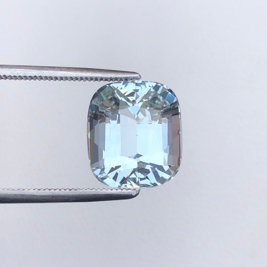 χωρίς τιμή ασφαλείας - 1 pcs  Μπλε Ακουαμαρίνης  - 5.88 ct - Διεθνής Ένωση Έγχρωμων Πολύτιμων Λίθων (ICA GemLab) #1.0