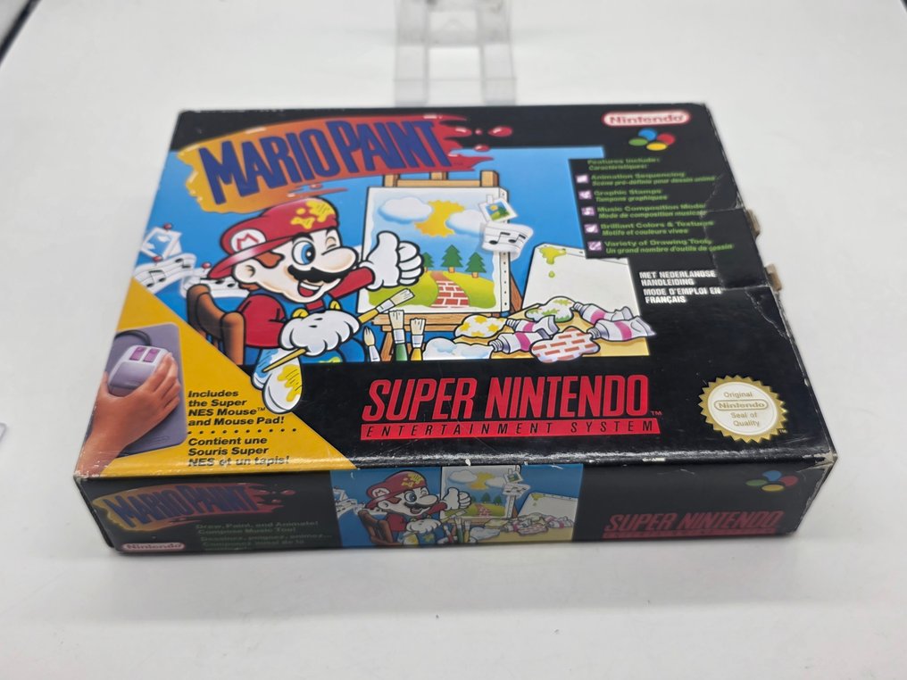 Nintendo - Snes - Super Mario Pain - First edition FAH FRA - POSTER - Original Receipt- Sealed on 1 side - Video game - In original box #4.3