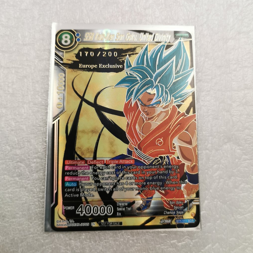 Bandai - 1 Card - Dragon Ball - Son Goku Nummereret parallel #1.0