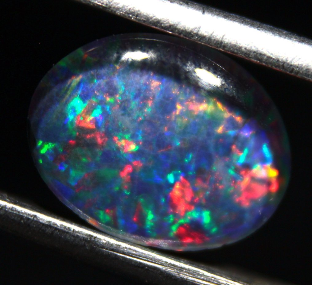 1.75克拉高品质澳大利亚欧泊三重层 弧面形 - 高度: 10 mm - 宽度: 8 mm- 0.35 g #2.1