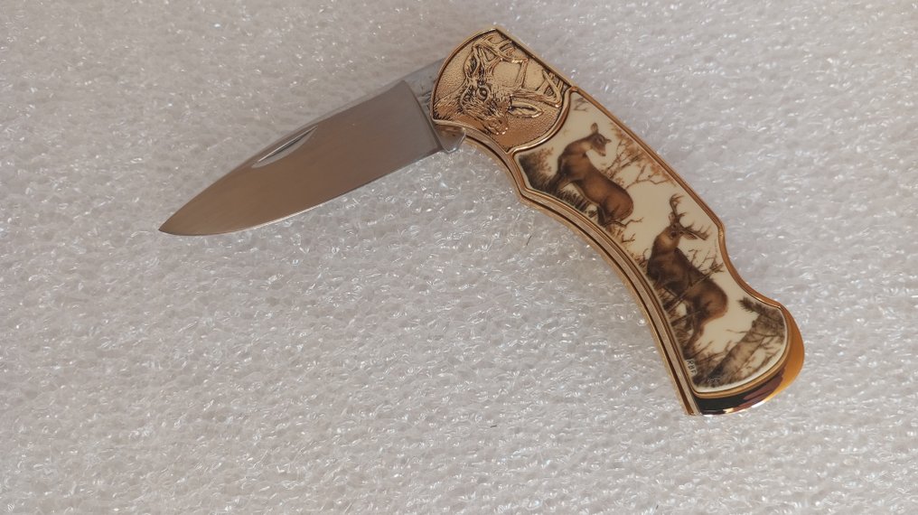 Franklin Mint - 袖珍小刀 老式 - 狩猎图案（鹿） #2.1
