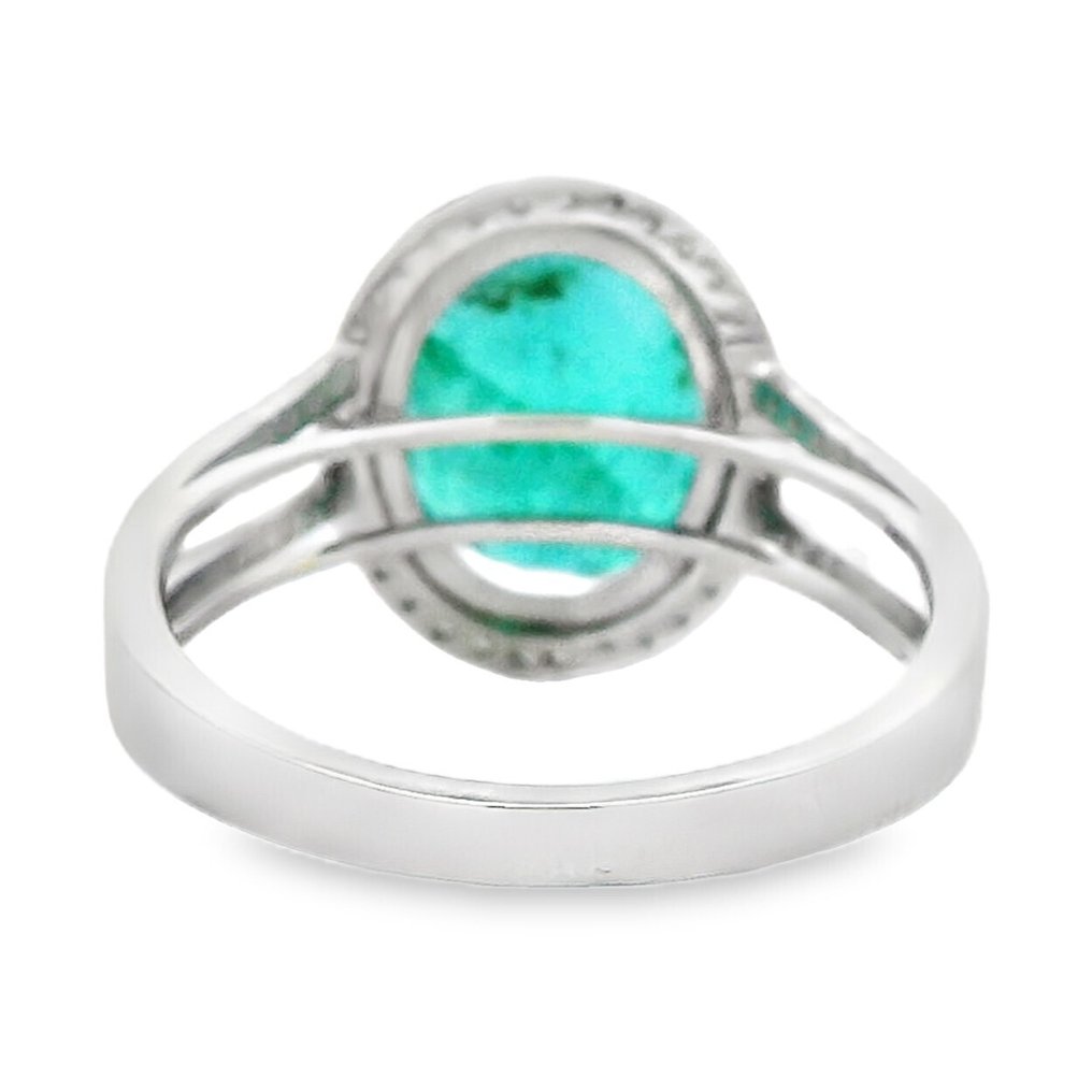 戒指 鉑金 - 4.91ct. tw. 祖母綠 - 鉆石 #4.3