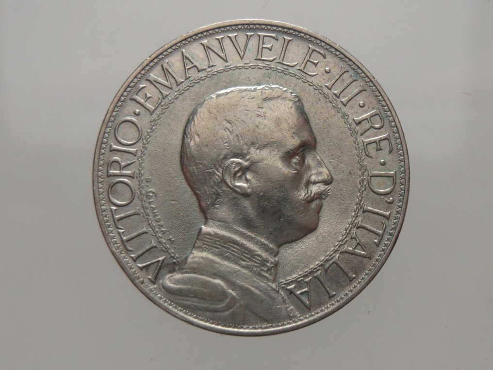 Ιταλία, Βασίλειο Vittorio Emanuele III. 2 Lire 1911 "Quadriga Veloce" #1.0