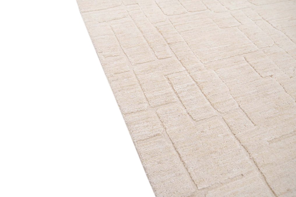 Håndknyttet designer-tæppe af uld med relief. - Tæppe - 308 cm - 211 cm #3.2