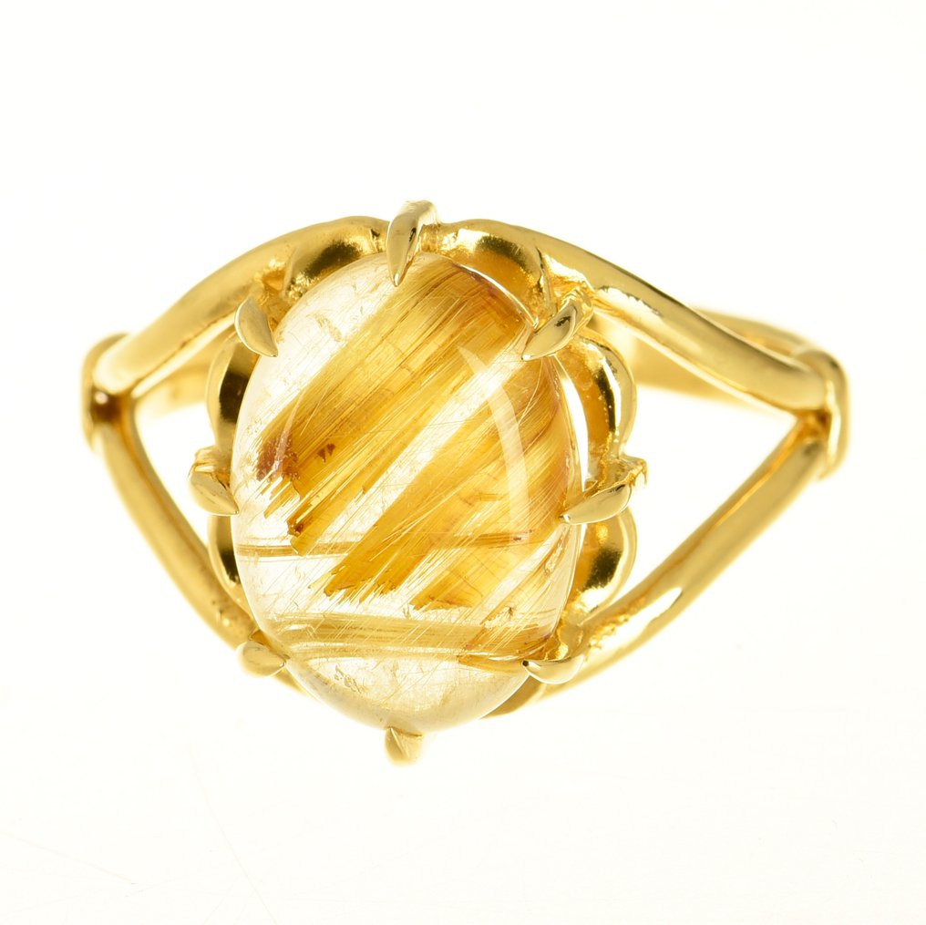 Δαχτυλίδι - 18 καράτια Κίτρινο χρυσό Χαλαζίας #1.0