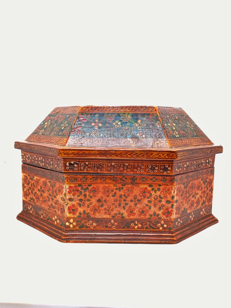 Κασμίρι κουτί - Ξύλο - Ινδία - Early 20th century #1.0