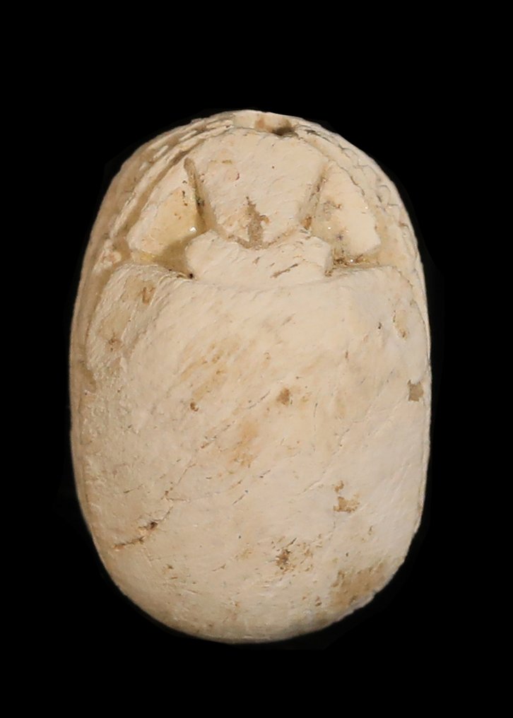 古埃及， 中王国 滑石 圣甲虫与卷轴图案  (没有保留价) #1.0