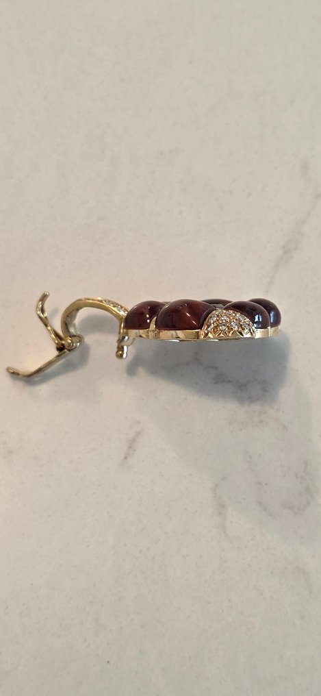 Collier avec pendentif - 18 carats Or jaune - 25.80ct. tw. Citrine - Diamant - Diamant Tourmalin Citrin #3.2