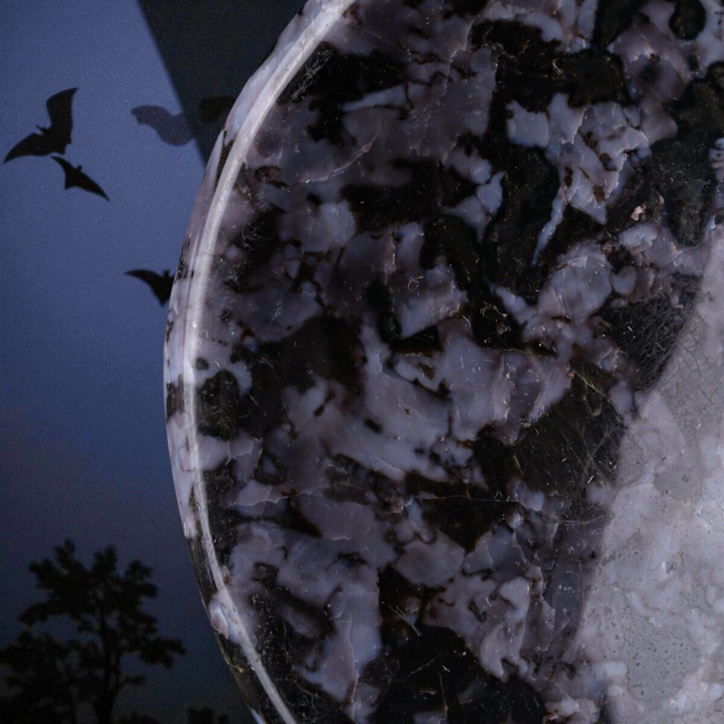 Τάπερ σε Indigo Gabbro (Mystic Merlinite) - Ύψος: 95 mm - Πλάτος: 95 mm- 450 g #4.3