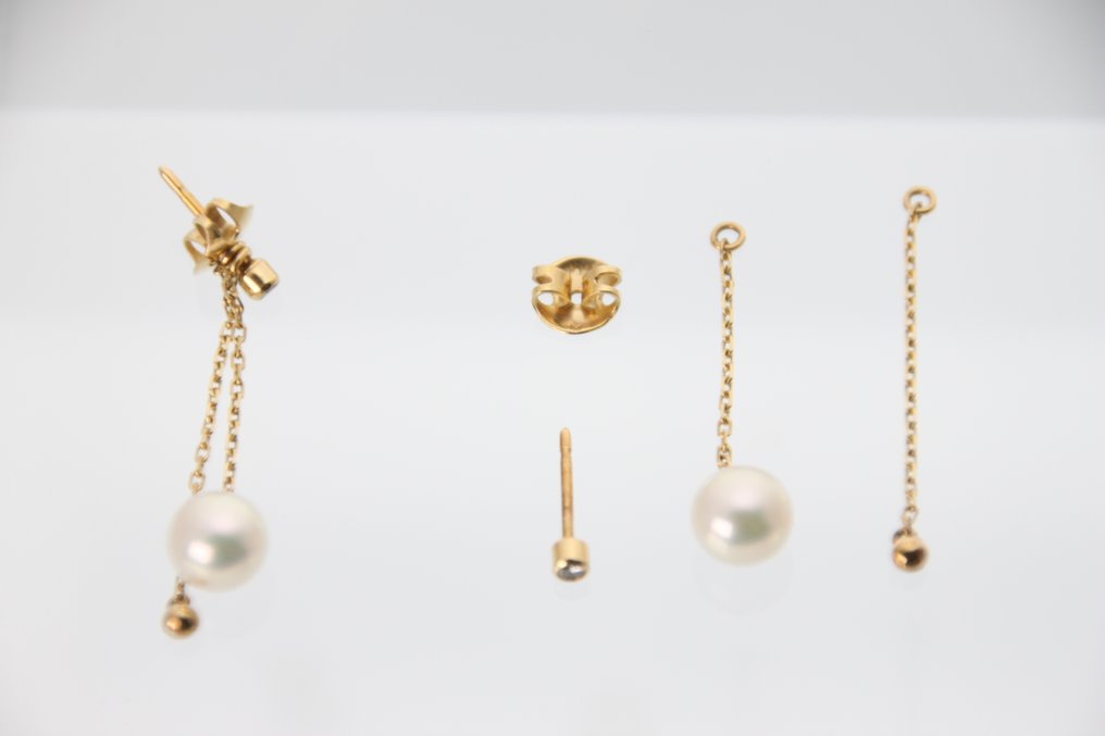 Mikimoto - Orecchini - 14 carati Oro giallo Perla - Perla Mikimoto #2.1