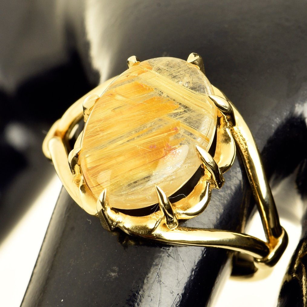 Δαχτυλίδι - 18 καράτια Κίτρινο χρυσό Χαλαζίας #3.2