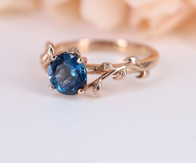 Sem preço de reserva - Anel de noivado Prata -  1.50ct. tw. Topázio - Anel de Topázio Natural #3.2