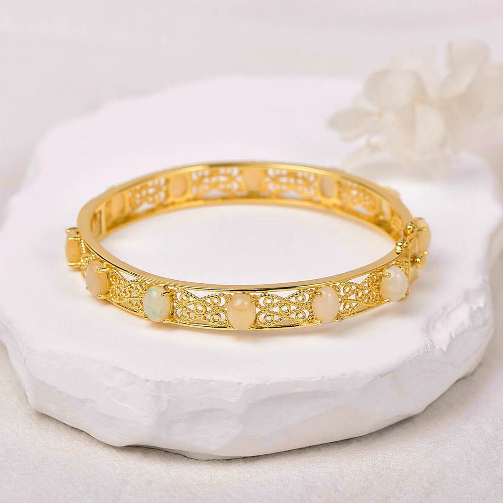 Zonder Minimumprijs - Armband Zilver - Opal - Certified #4.3