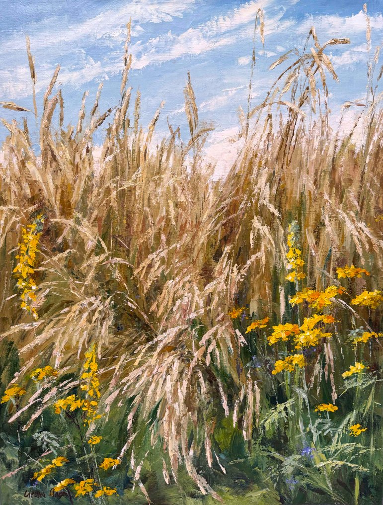 Irina Alex (1961) - Fleurs au bord du Champ #1.0