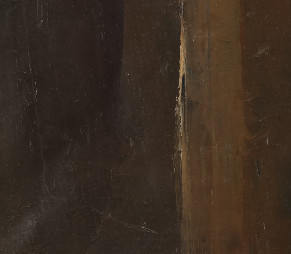 Willem Adams (1937-2022) - Landschap in bruin #2.1