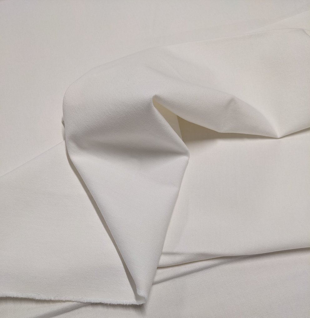 Tessuto "Esprit" Bianco senza tempo – Tessuto d’arredo Vay Torino in cotone compatto - Tekstiili - 540 cm - 295 cm #1.0