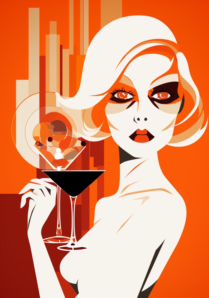 CREATIVE_HUB - Set of 8 Orange Aperol - Summer Spritz #2.1