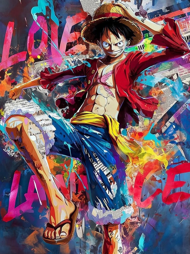 IPR Graph - Monkey D. Luffy- One Pece – El Soñador del Sombrero de Paja en Estallido de Color #1.0