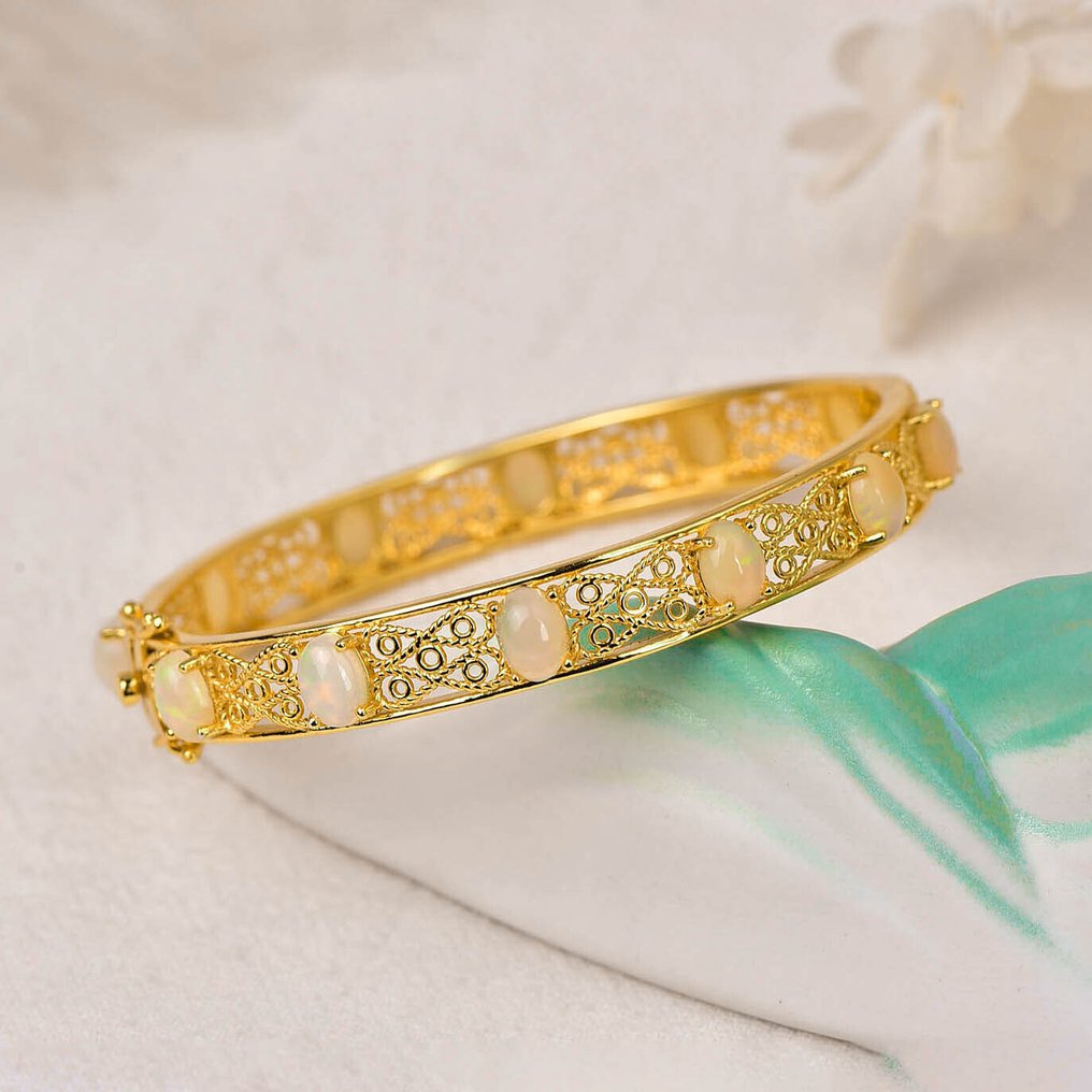 Zonder Minimumprijs - Armband Zilver - Opal - Certified #1.0