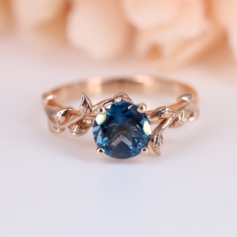 Sem preço de reserva - Anel de noivado Prata -  1.50ct. tw. Topázio - Anel de Topázio Natural #1.0