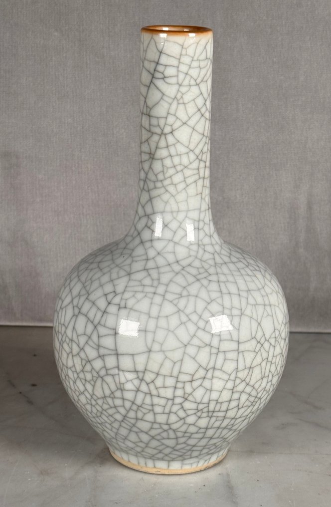 Vase - Porcelain - China - Fine crackle vase #3.2