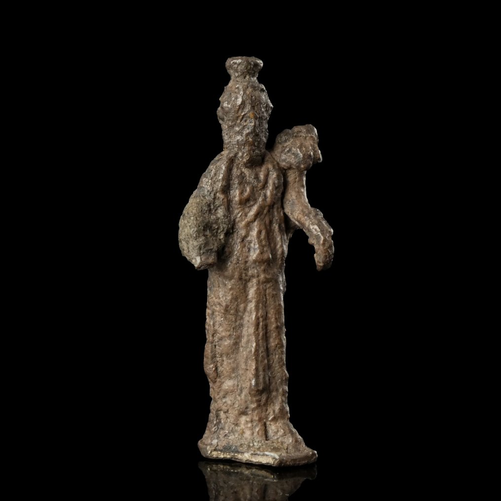 Αρχαία Ρωμαϊκή Ασημί Βωμός άγαλμα του Σέραπι #1.0