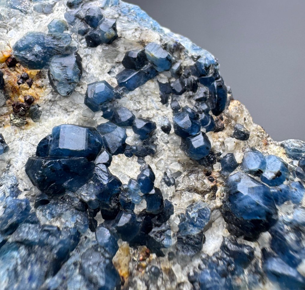 Full Terminated RARE!! Top Blue Afghanite Crystals on matrix - Height: 104 mm - Width: 66 mm- 599 g - (1) #1.0