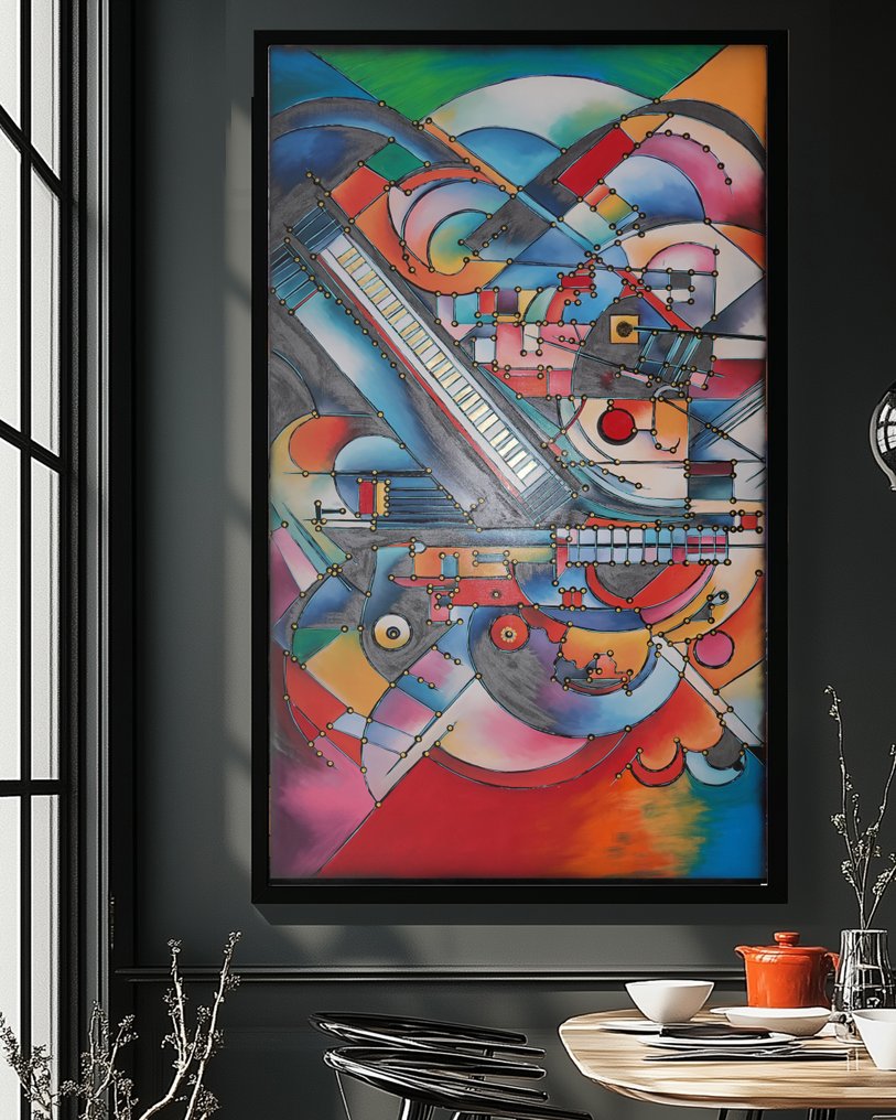 Ksavera - Cubism A1419 - abstract painting on XXL canvas #1.0