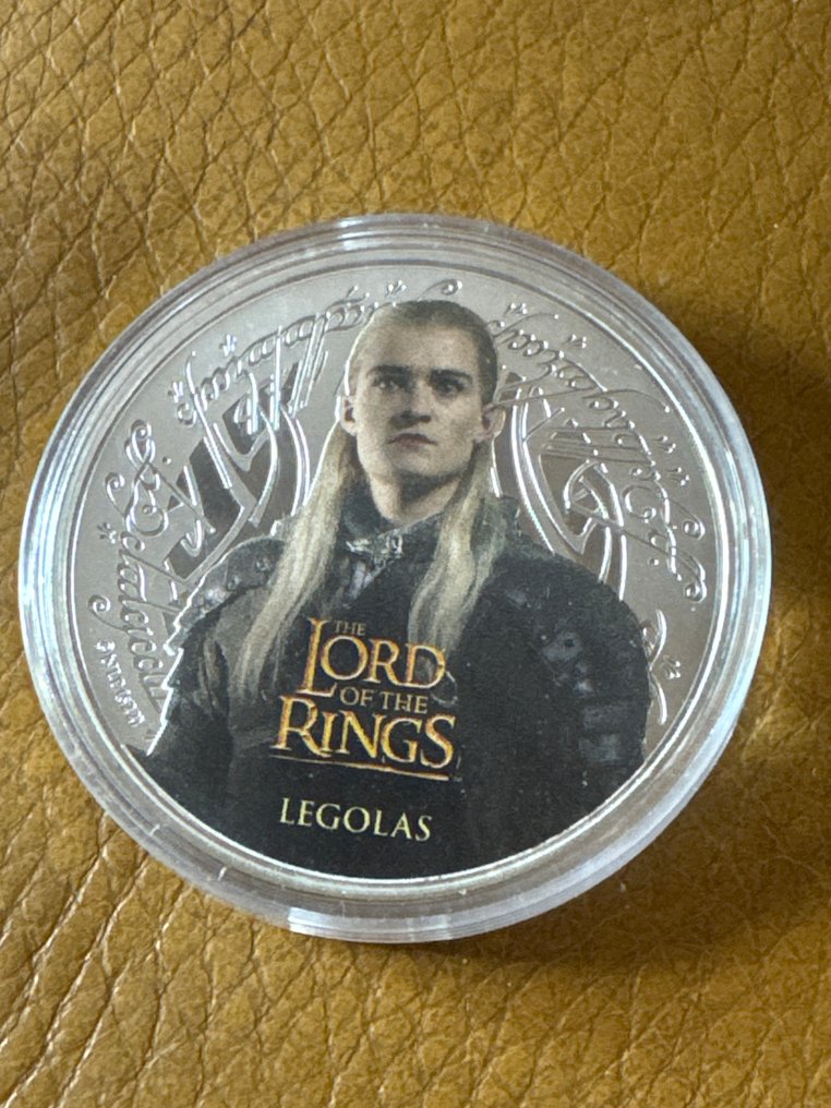 萨摩亚群岛. 1/2 Dollar 2022 Herr der Ringe - Legolas, 1 Oz (.999)  (没有保留价) #1.0