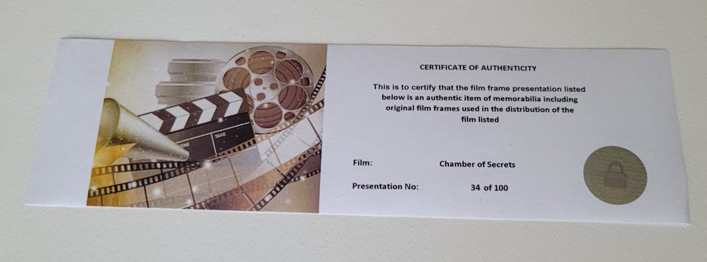 Harry Potter and the Chamber of Secrets - Framed Film Cell Display with COA #3.2