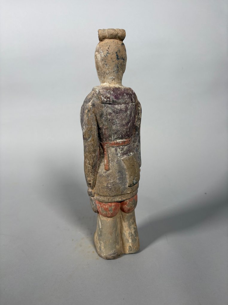 Chinois ancien, empire unifié des Tang Terre cuite Mingqi - 25 cm #1.0