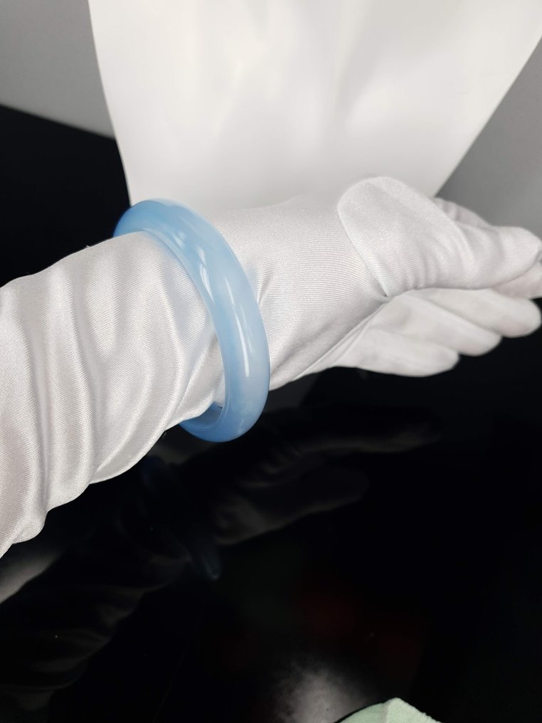 Natural Gemstone Cat's Eye / Circuit: 20.5 cm - Bracelet #1.0