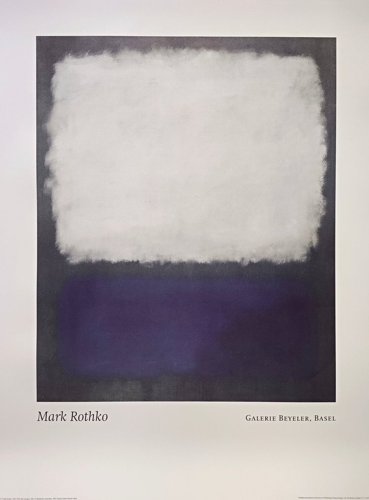 Mark Rothko (1903-1970) (after) - "Blue and Grey, 1962" #1.0