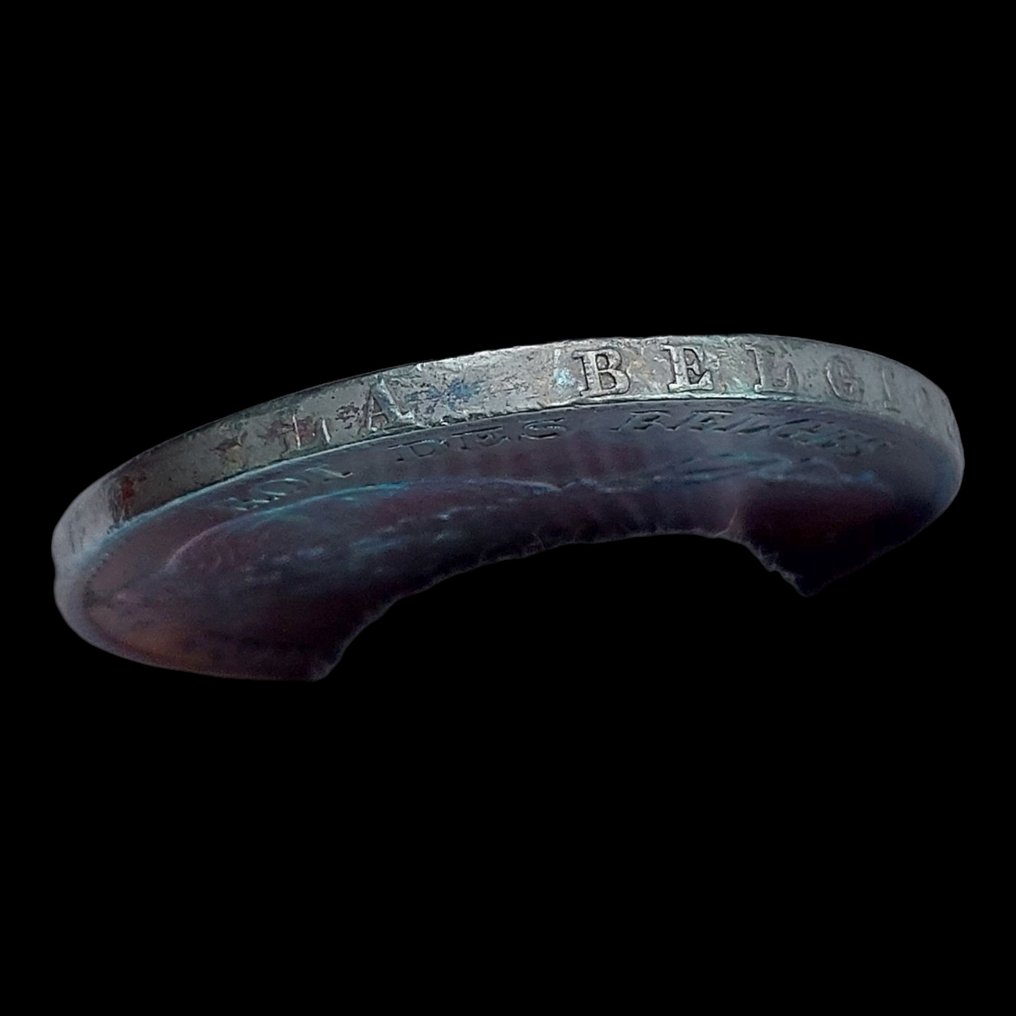 比利时. 利奥波德一世. 5 Francs 1847 / Pos A / 699.601 ex / Patine bleue irisée! / Qualité! #2.1