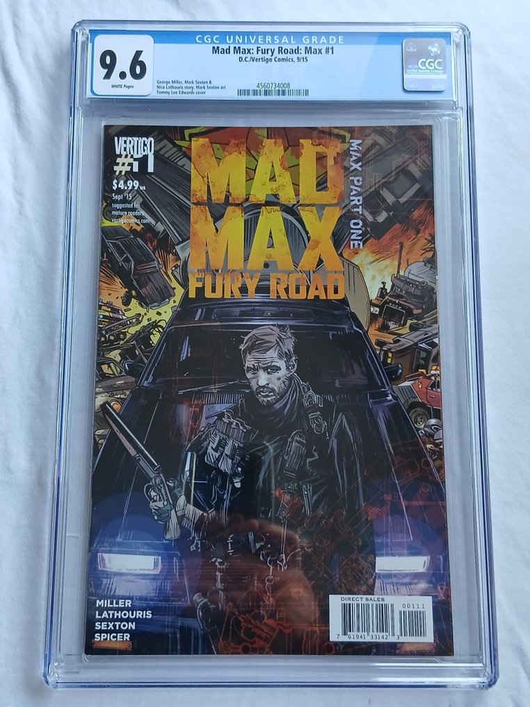 Mad Max 1 - CGC 9.6 Mad Max: Fury Road: Max #1 - 1 Graded comic - 2015/2015 - CGC 9,6 #1.0