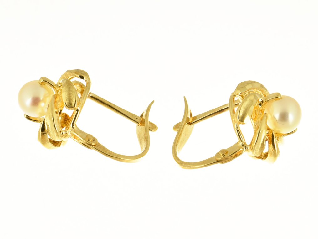 2-osainen korusetti - 18 kt. Keltakulta Helmi #4.3