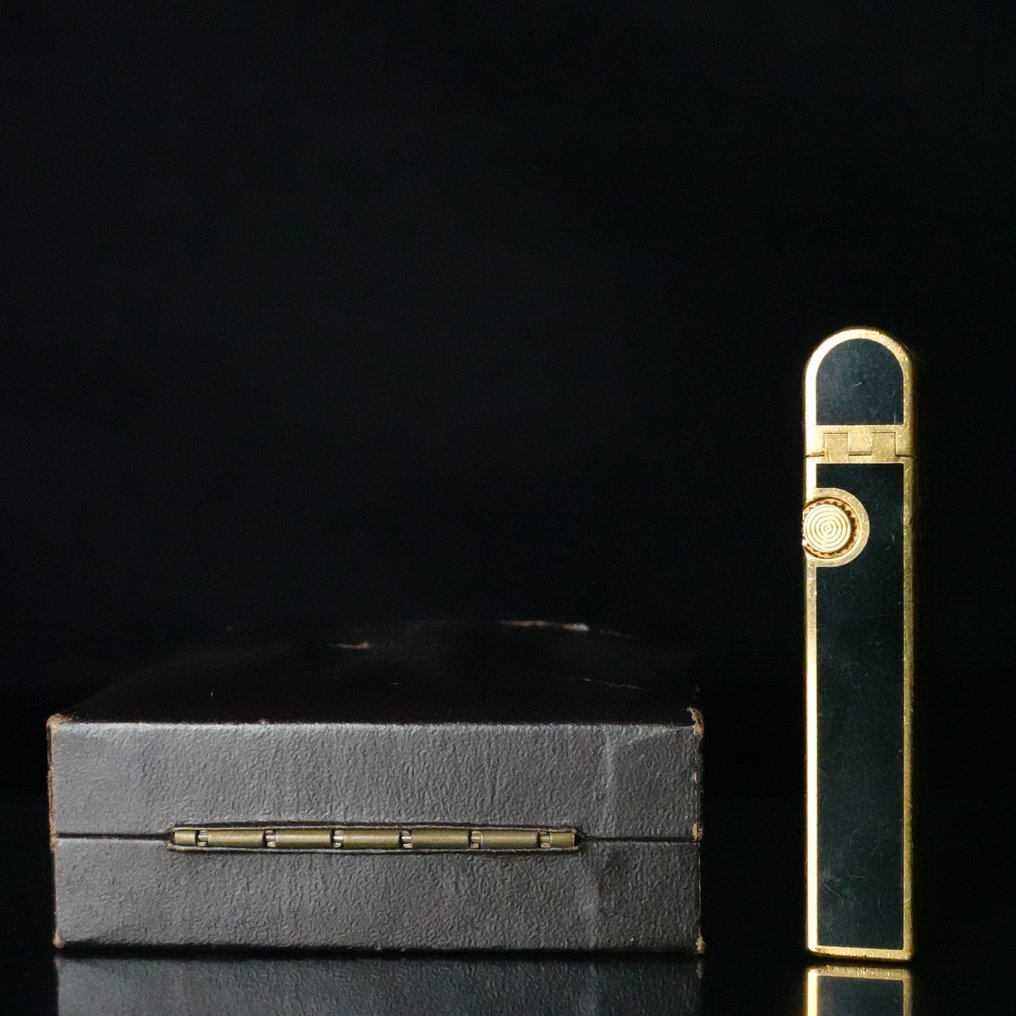 Dunhill - Rollagas Lighter Dome Bark - Sem preço de reserva - Isqueiro - Banhado a ouro, Preto Lacado #4.3